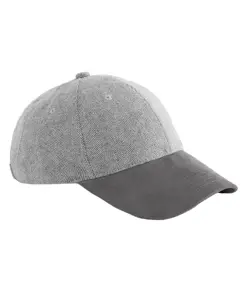 Cappellino a spina di pesce con visiera scamosciata Beechfield