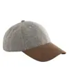 Cappellino a spina di pesce con visiera scamosciata Beechfield