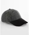 Cappellino a spina di pesce con visiera scamosciata Beechfield