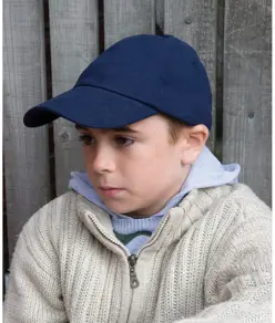 Cappellino bambino a basso profilo in cotone pettinato pesante Result Headwear