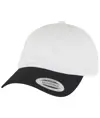 Cappellino bicolore a profilo basso in twill di cotone (6245CMT) Flexfit by Yupoong