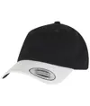 Cappellino bicolore a profilo basso in twill di cotone (6245CMT) Flexfit by Yupoong