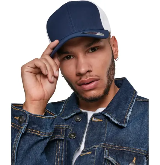 Cappellino bicolore in ultra-fibre e airmesh Flexfit (6533T) Flexfit by Yupoong