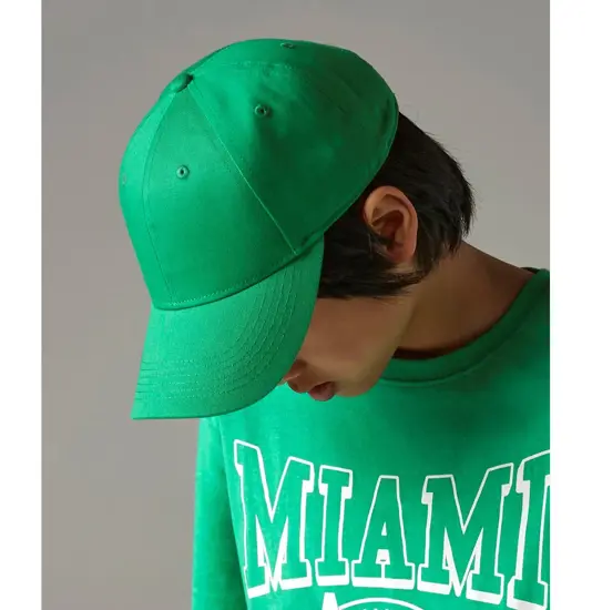 Cappellino classico a 6 pannelli in cotone biologico EarthAware® junior Beechfield