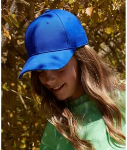 Cappellino classico a 6 pannelli in cotone biologico EarthAware® junior Beechfield