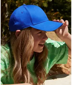 Cappellino classico a 6 pannelli in cotone biologico EarthAware® junior Beechfield