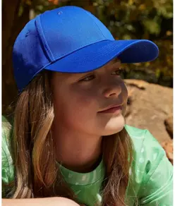 Cappellino classico a 6 pannelli in cotone biologico EarthAware® junior Beechfield