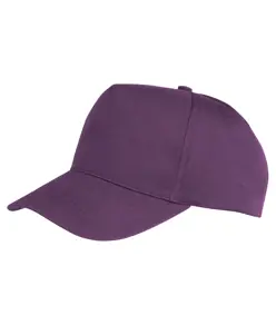 Cappellino da stampa a 5 pannelli in policotone Boston Result Headwear