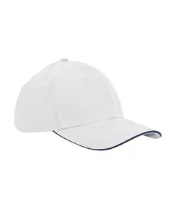 Cappellino EarthAware® classico a 6 pannelli in cotone biologico – visiera sandwich Beechfield