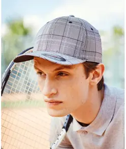 Cappellino Flexfit a quadri glen check (6196) Flexfit by Yupoong