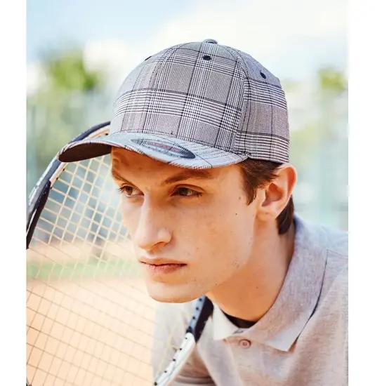 Cappellino Flexfit a quadri glen check (6196) Flexfit by Yupoong