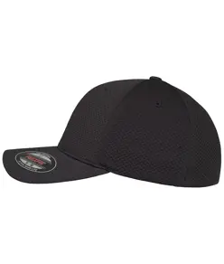 Cappellino Flexfit in jersey con motivo 3D a esagoni (6584) Flexfit by Yupoong