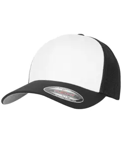 Cappellino Flexfit in rete con frontale colorato (6511CF) Flexfit by Yupoong
