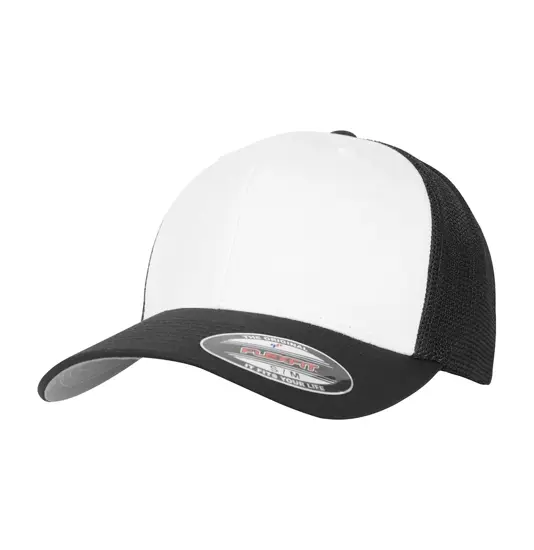 Cappellino Flexfit in rete con frontale colorato (6511CF) Flexfit by Yupoong