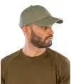 Cappellino in cotone lavato a costine sottili con visiera sandwich Result Headwear