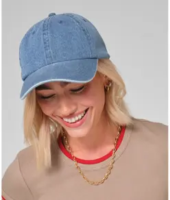 Cappellino in denim Beechfield