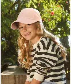 Cappellino junior a 5 pannelli in cotone biologico Beechfield