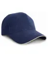 Cappellino pro-style in cotone pesante con visiera sandwich Result Headwear