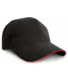 Cappellino pro-style in cotone pesante con visiera sandwich Result Headwear