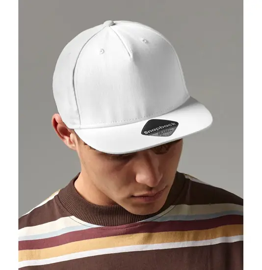 Cappellino rapper a 5 pannelli con snapback Beechfield
