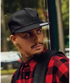 Cappellino snapback a 5 pannelli destrutturato (6502) Flexfit by Yupoong