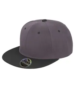 Cappellino snapback bicolore con visiera piatta Bronx original Result Headwear