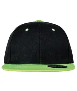 Cappellino snapback bicolore con visiera piatta Bronx original Result Headwear