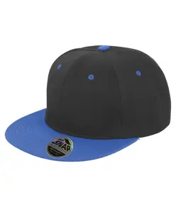 Cappellino snapback bicolore con visiera piatta Bronx original Result Headwear