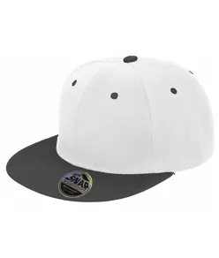 Cappellino snapback bicolore con visiera piatta Bronx original Result Headwear