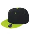 Cappellino snapback bicolore con visiera piatta Bronx original Result Headwear