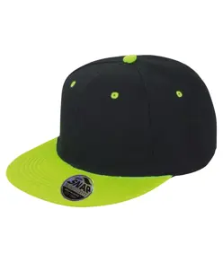 Cappellino snapback bicolore con visiera piatta Bronx original Result Headwear