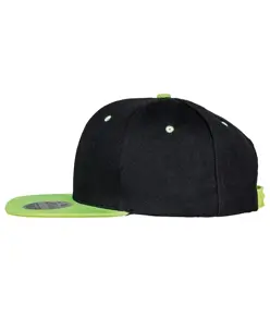 Cappellino snapback bicolore con visiera piatta Bronx original Result Headwear