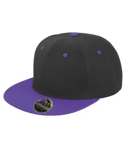 Cappellino snapback bicolore con visiera piatta Bronx original Result Headwear