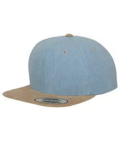 Cappellino snapback chambray scamosciato (6089CH) Flexfit by Yupoong