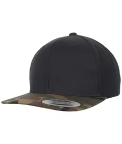 Cappellino snapback Classic bicolore camo (6089TC) Flexfit by Yupoong
