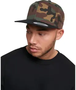 Cappellino snapback Classic bicolore camo (6089TC) Flexfit by Yupoong