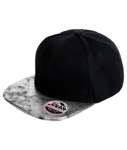 Cappellino snapback con visiera piatta glitter Bronx Result Headwear
