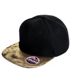 Cappellino snapback con visiera piatta glitter Bronx Result Headwear
