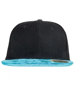 Cappellino snapback con visiera piatta glitter Bronx Result Headwear