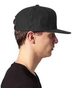 Cappellino snapback in lana Melton (6689M) Flexfit by Yupoong