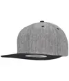 Cappellino snapback tinta unita mélange (6089MS) Flexfit by Yupoong