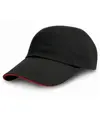 Cappellino stile pro in twill di cotone pesante con visiera sandwich Result Headwear