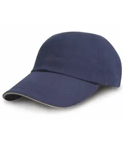 Cappellino stile pro in twill di cotone pesante con visiera sandwich Result Headwear
