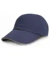 Cappellino stile pro in twill di cotone pesante con visiera sandwich Result Headwear
