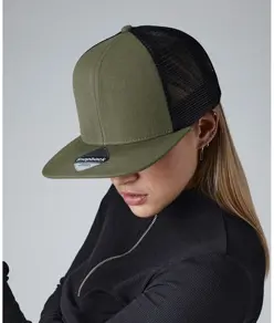 Cappellino trucker 6 pannelli Original con visiera piatta Beechfield