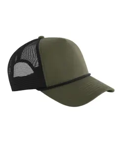 Cappellino trucker a 5 pannelli con cordino Beechfield