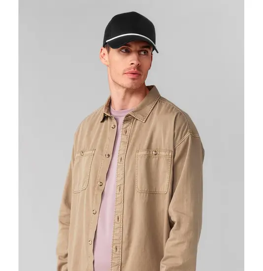 Cappellino trucker a 5 pannelli con cordino Beechfield