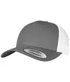 Cappellino trucker bicolore retrò a 5 pannelli (6506T) Flexfit by Yupoong