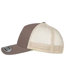 Cappellino trucker bicolore retrò a 5 pannelli (6506T) Flexfit by Yupoong