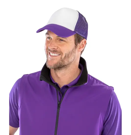 Cappellino trucker Core Detroit con mezza rete Result Headwear
